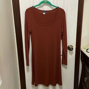 Old Navy Ribbed Long Sleeve Dress